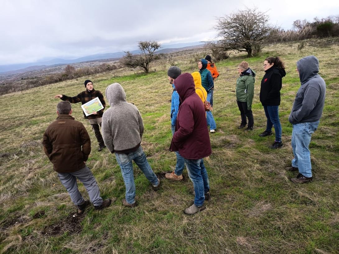 Participants lors de la visite de terrain de la formation